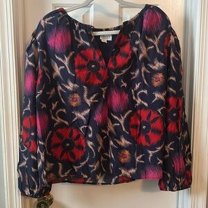 Velvet by Graham & Spencer Fraser blouse in twilight print, NWT size medium